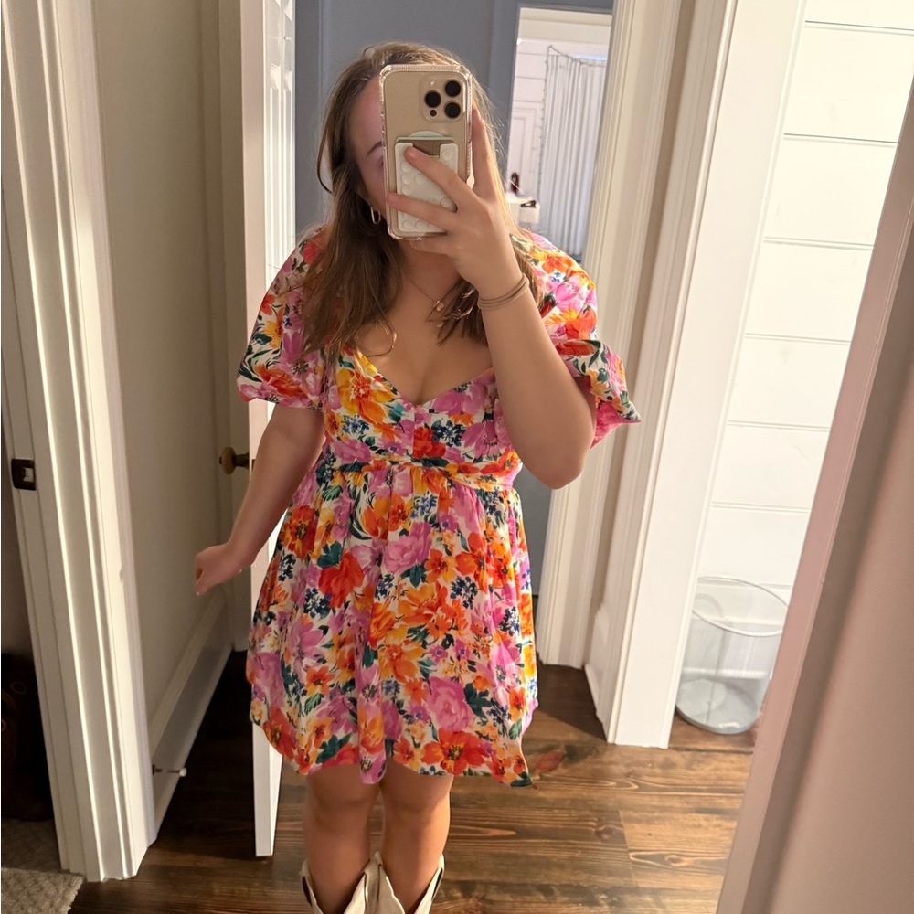 The chest floral altered state dress!!